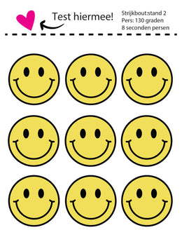 Smiley Sunny Buzz Yellow – Strijklabels