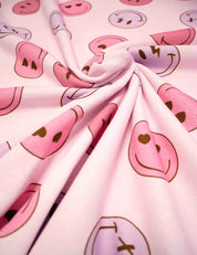 Smiley Squad - Retro Joy | 170cm wide | 100% Cotton French Terry
