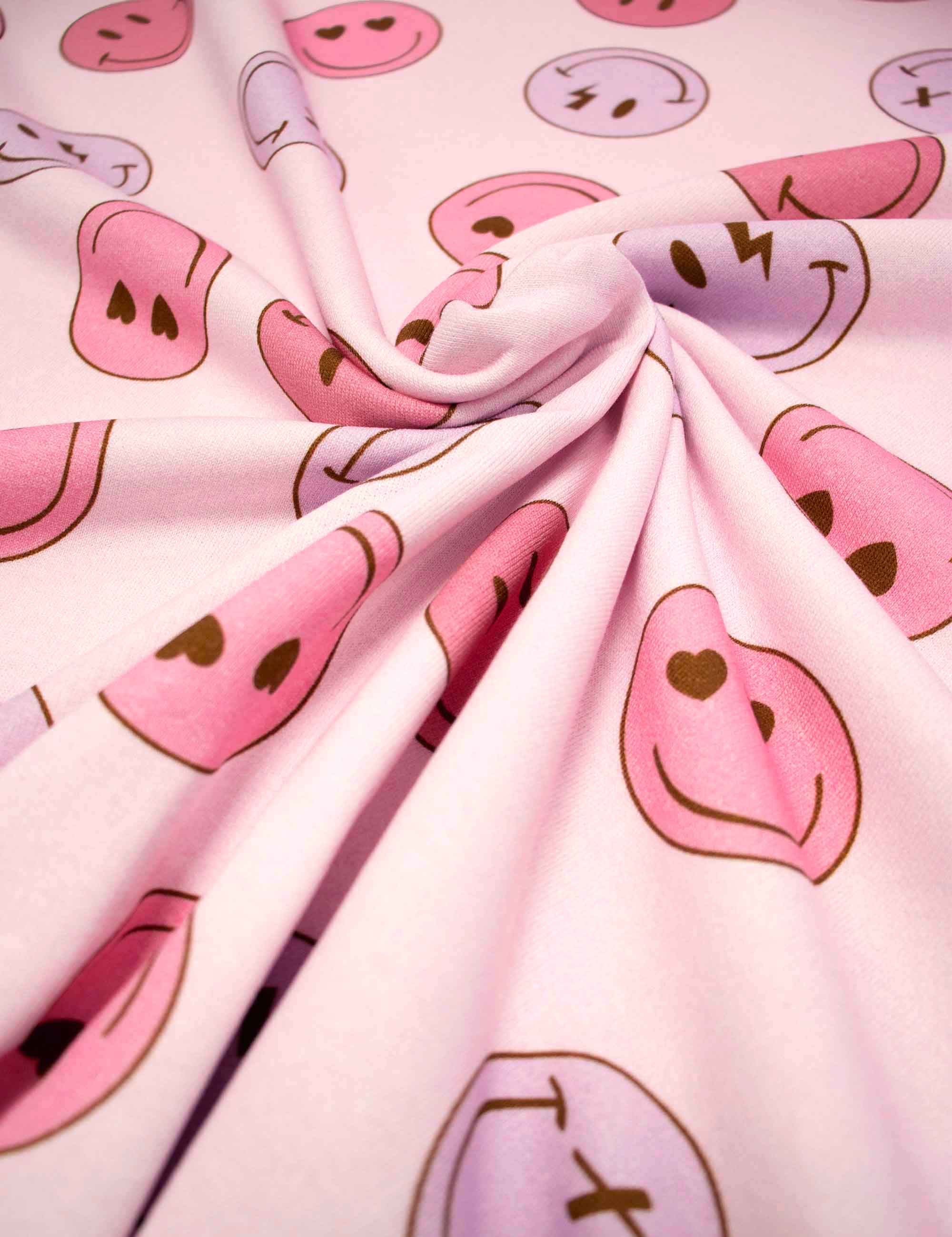 Smiley Squad - Retro Joy | 170cm wide | 100% Cotton French Terry