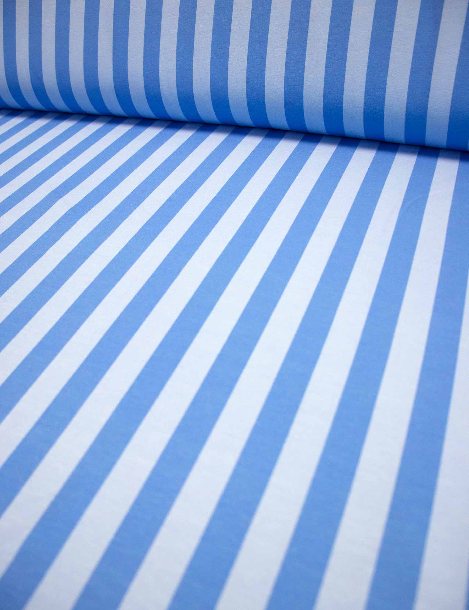 Stripe Up Blue | French Terry | 170cm breed