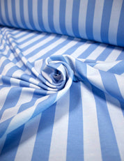 Stripe Up Blue | French Terry | 170cm breed