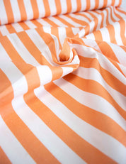 Tangerine Twist | Katoen twill stretch