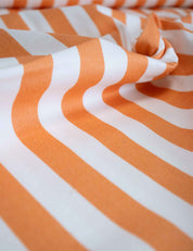 Tangerine Twist | Katoen twill stretch