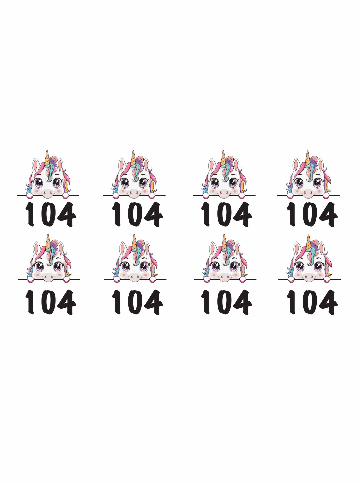 Unicorn Maatlabels