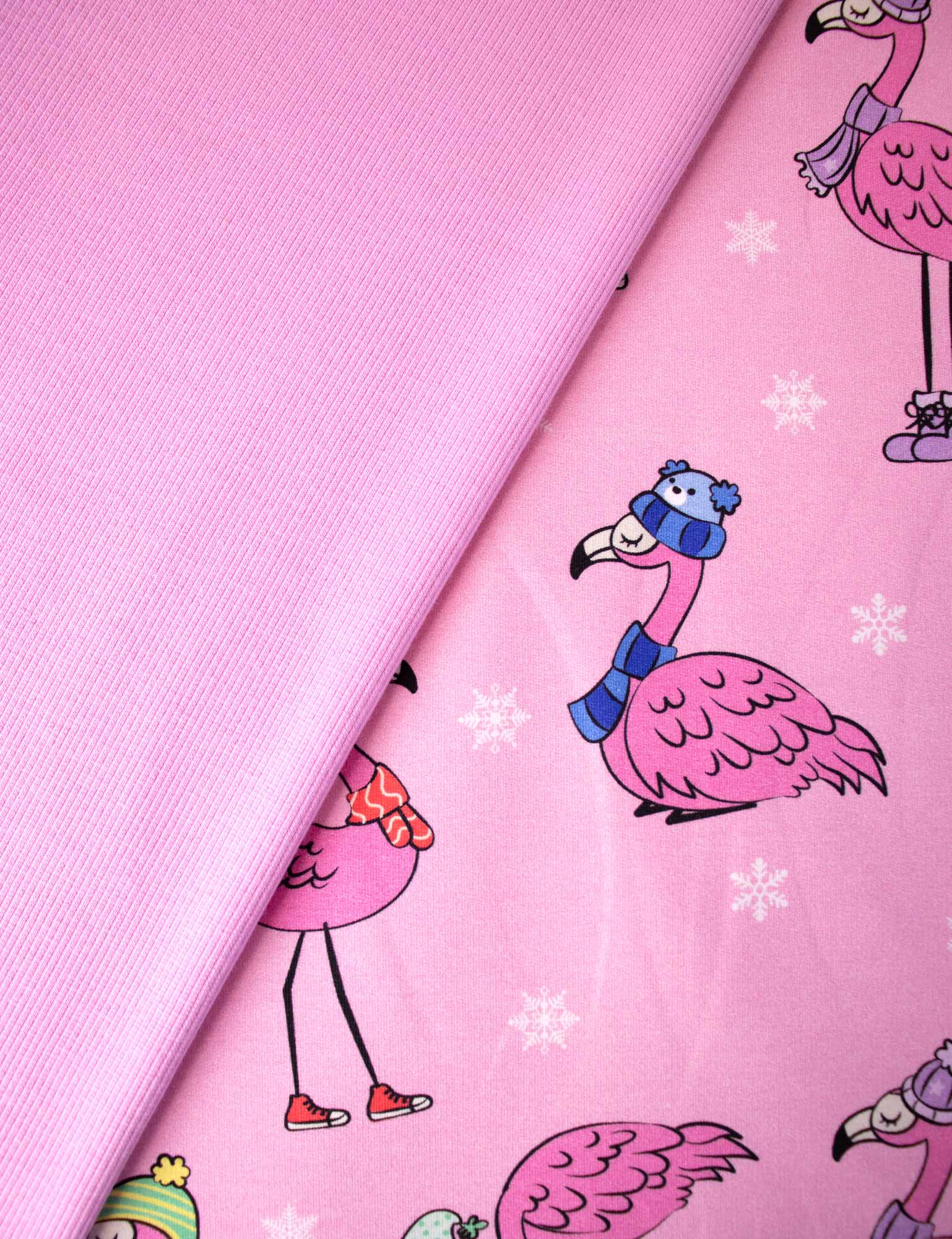 Winter Flamingo Pink Pearl | French Terry | 170 cm breed