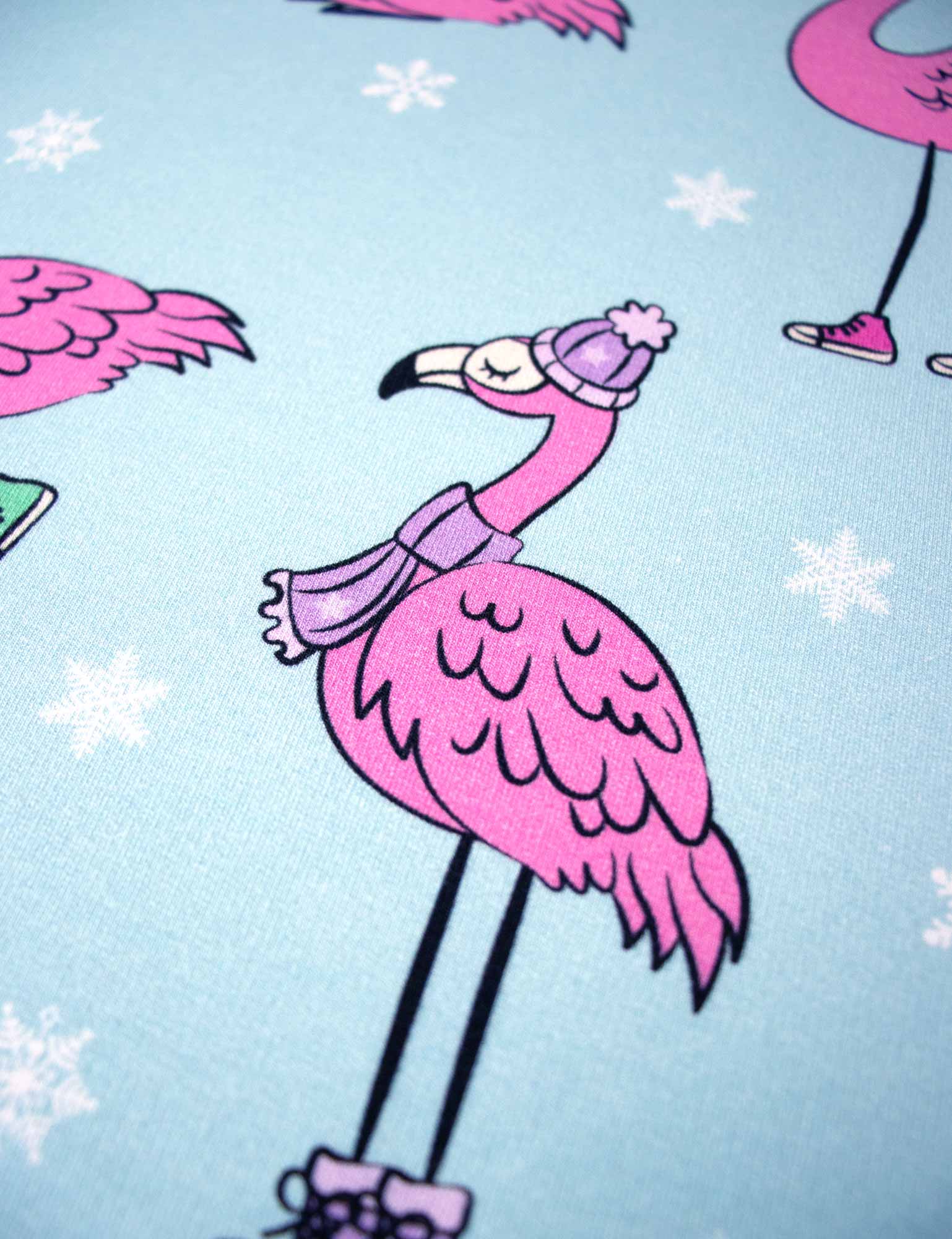 Winter Flamingo Aqua Island | French Terry | 170 cm breed