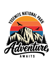 Adventure Awaits DTF-strijktransfer uit Wild & Free