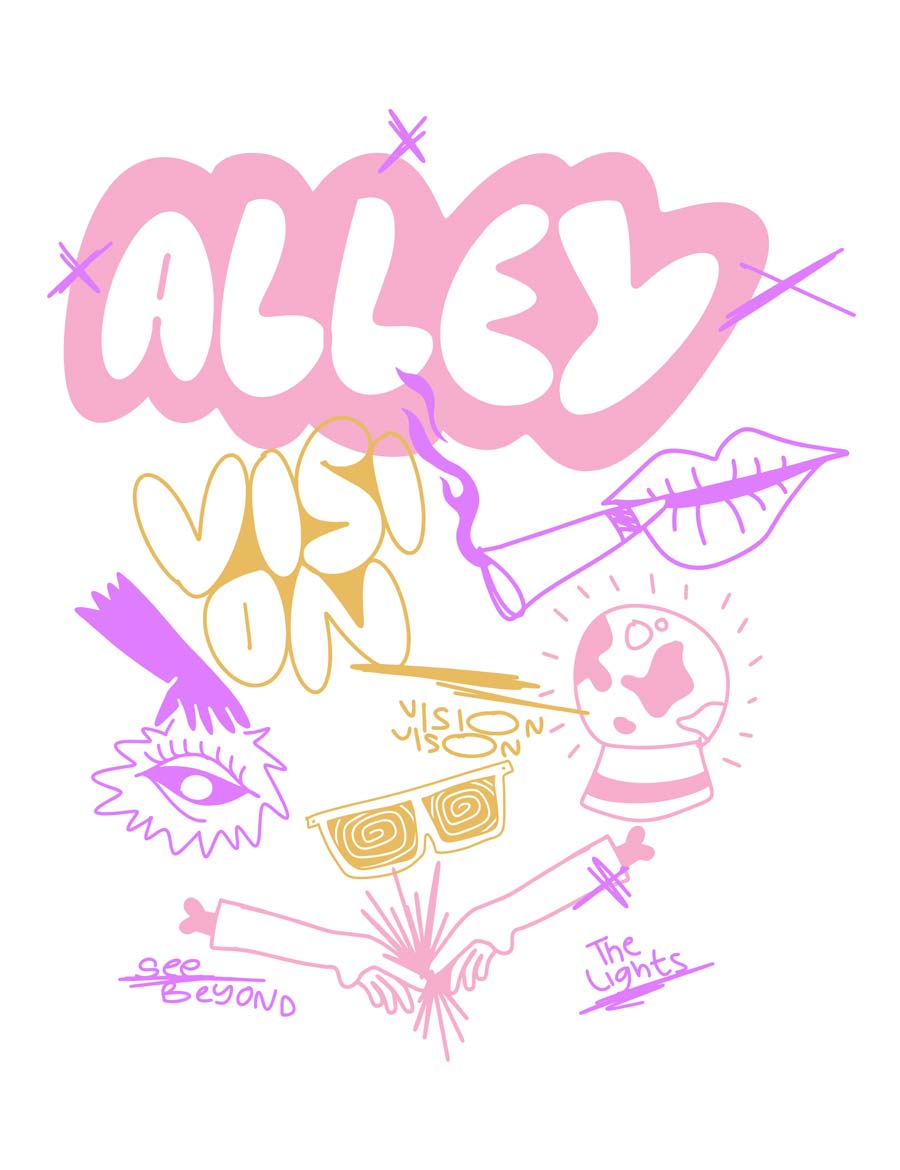 Alley Vision L - Urban Noise | Strijktransfer