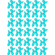Balloon Dog Blue - Fabric Frenzy