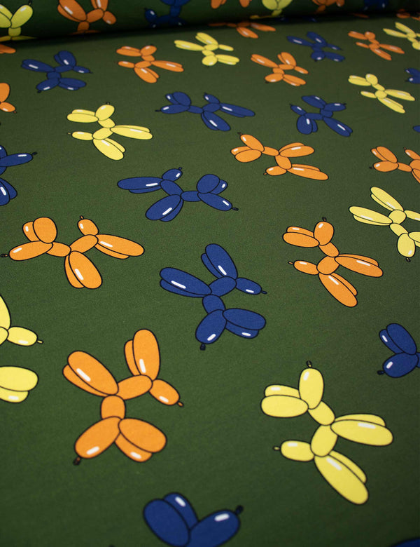 Balloon Dog Moss Green | French Terry | 170 cm breed
