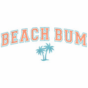 Beach Bum - Blue Summer Kleding Transfer