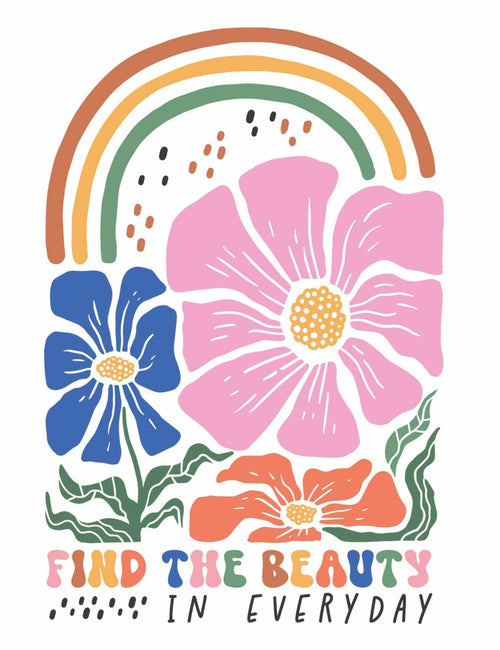 Beauty Everyday - Floral | Strijktransfer