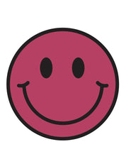 Berry Bold Smiley | Strijktransfers