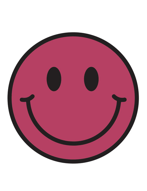 Berry Bold Smiley | Bügelbilder