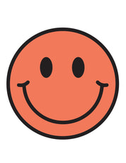 Bittersweet Orange Smiley | Strijktransfers