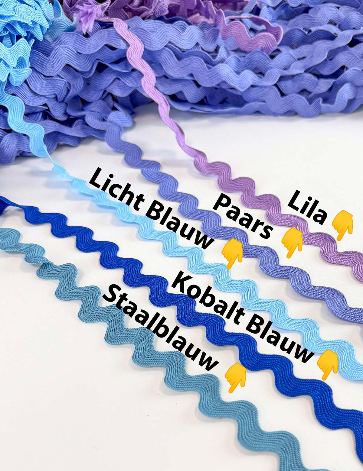 Paars zigzagband 13 mm