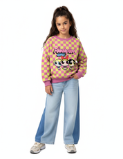 Bubble Pink & Lemon Haze Check | French Terry | 170 cm breed