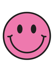 Bubble Pink Smiley | Strijktransfers