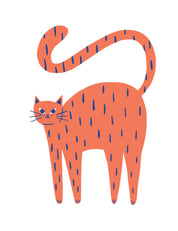 Cat Bittersweet Orange | Strijktransfer