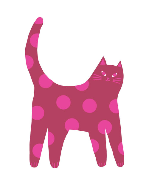 Katze Berry Pink | Bügeltransfer