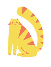 Cat Sunny Orange | Strijktransfer