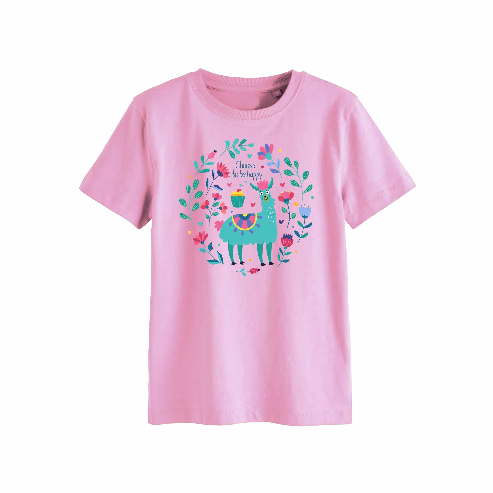 Choose to be Happy - Funny Lama Kleding Transfer