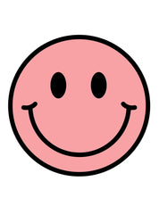 Clay Pink Smiley | Strijktransfers