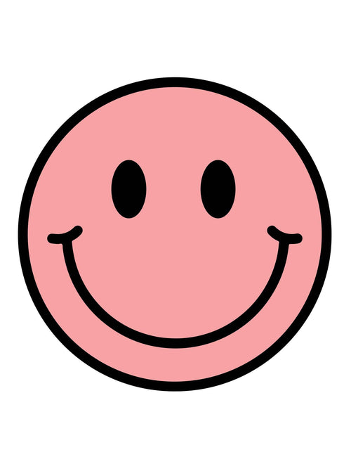 Clay Pink Smiley | Bügelbilder