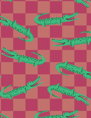 Croco Crew Berry Check | French Terry | 170 cm breed