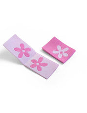 Daisy Pink Geweven Label