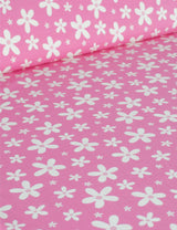 Daisy Pop Bubble Pink | Rib tricot | 125cm breed