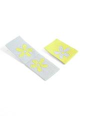 Daisy Yellow Geweven Label