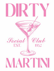 Dirty Martini - Summer Cocktails Kleding Transfers
