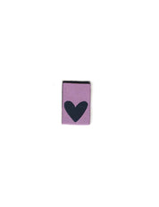 Double Heart Lilac – Geweven naailabel