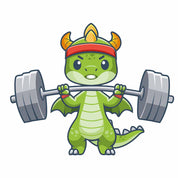 Dragon Weightlifting - Boys Kleding Transfers