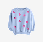 Drip Smileys Pink -  Fabric Frenzy