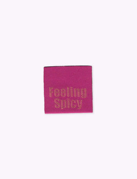 Feeling Spicy | Geweven naailabel