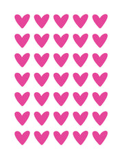 Hearts Pink Punch | All-over transfervel