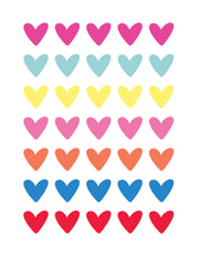 Hearts Rainbow | All-over transfervel
