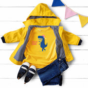 Hello Dude Blue Dino - Boys Kleding Transfers