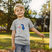Hello Dude Blue Dino - Boys Kleding Transfers