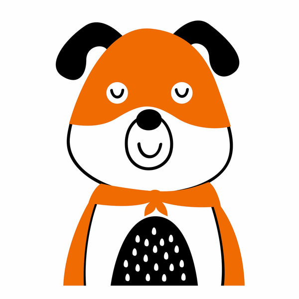 Hond - Super Hero – Strijktransfer