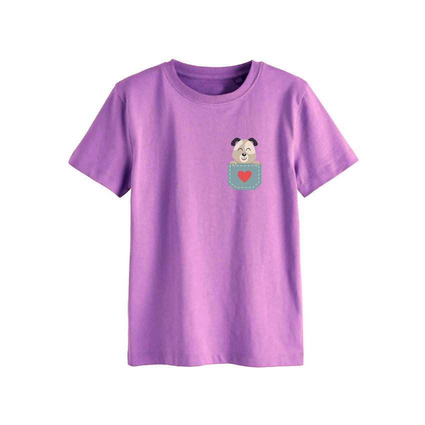 Hond - Pocket Fun – Strijktransfer – op een T-shirt
