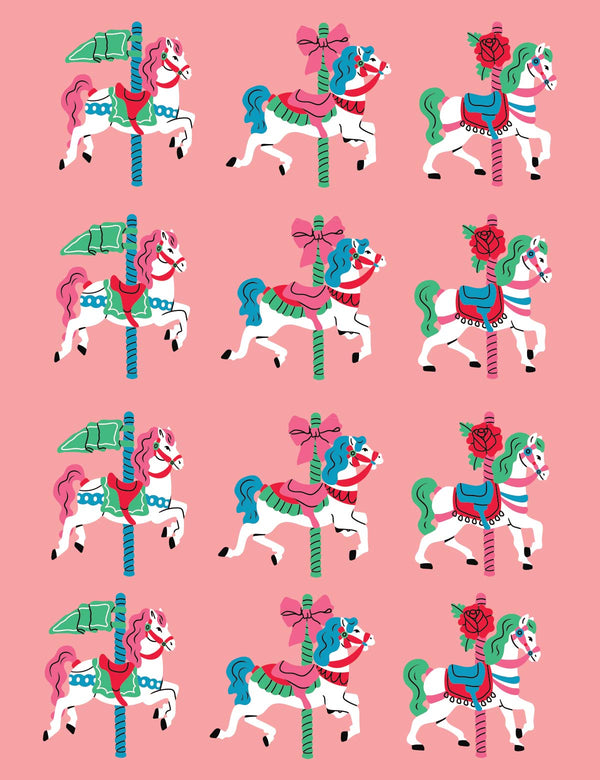 Horse Pink - Carousel Clash – All-over transfervel