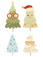 Kerstbomen Boys Groen - Fabric Frenzy