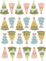 Kerstbomen Girls Groen - Fabric Frenzy