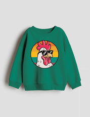 Cool Rooster strijktransfer op een trui – inspiratievoorbeeld