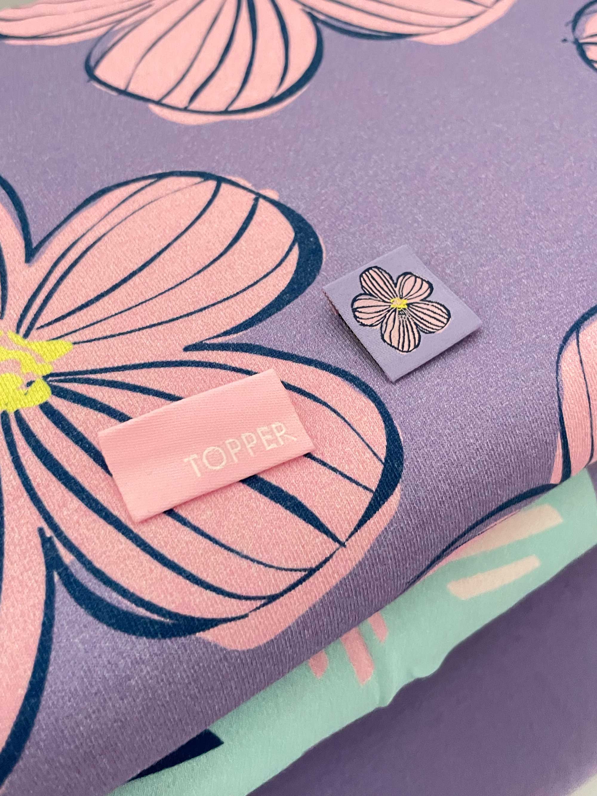 Spring Tides Label Pack | 6 Geweven Labels met Octopus, Kreeft & Meer