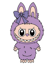 Labubu Lilalicious | Strijktransfer