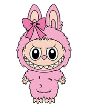 Labubu Pink Pearl | Strijktransfer